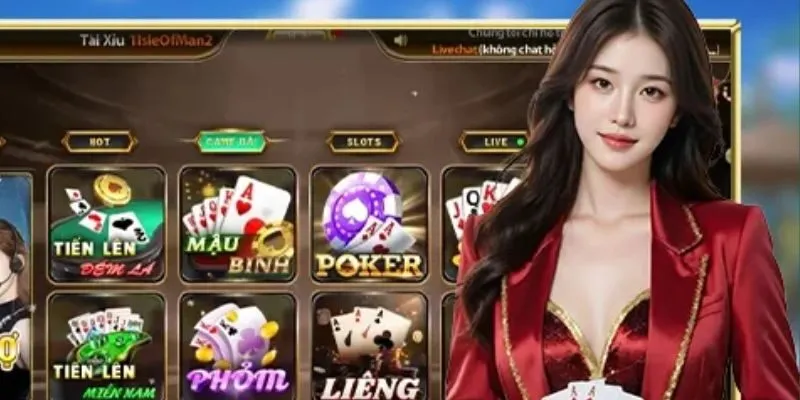 Nền tảng giải trí quy tụ nhiều trò chơi bài quen thuộc